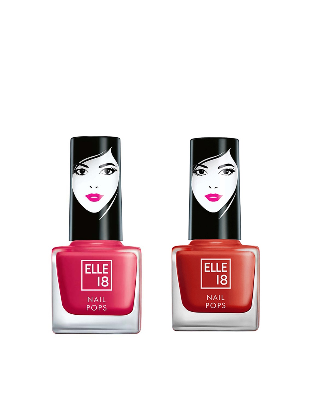 

ELLE 18 Red Set of 2 Nail Polish
