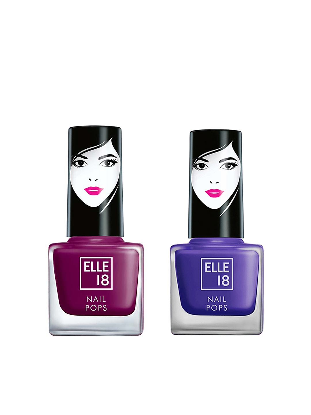 

ELLE 18 Purple Set of 2 Nail Polish