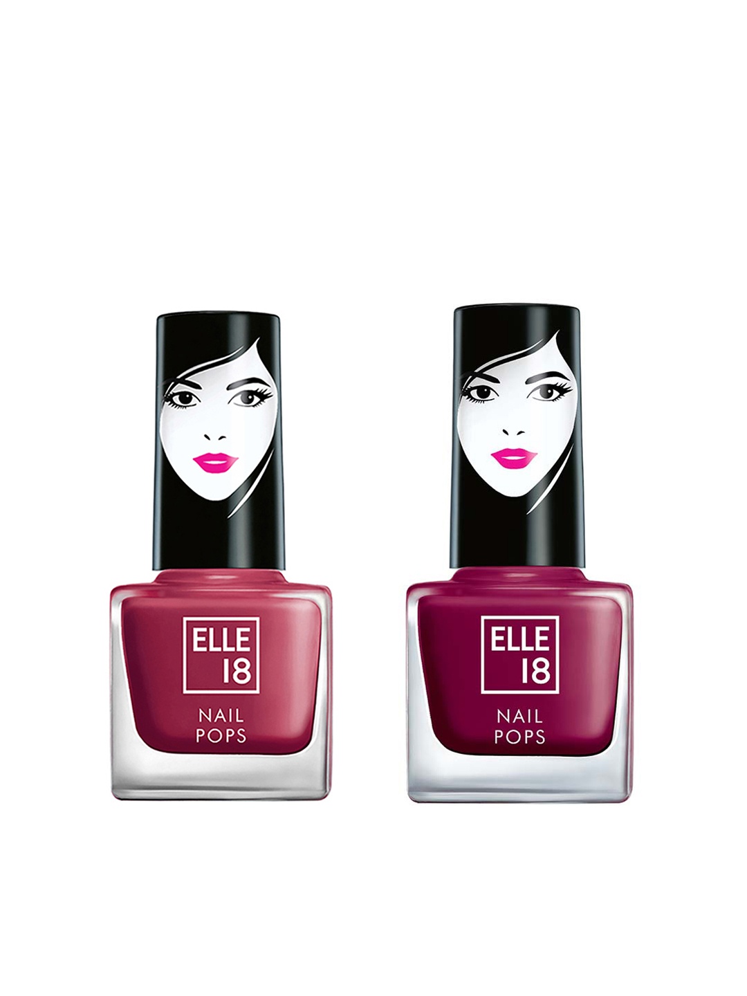 

ELLE 18 Nail Pops Nail Color Combo, Burgundy