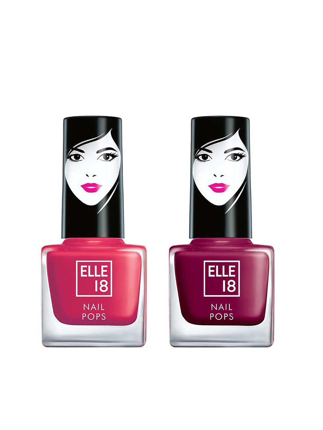 

ELLE 18 Nail Pops Nail Color Combo 31 - 46, Burgundy