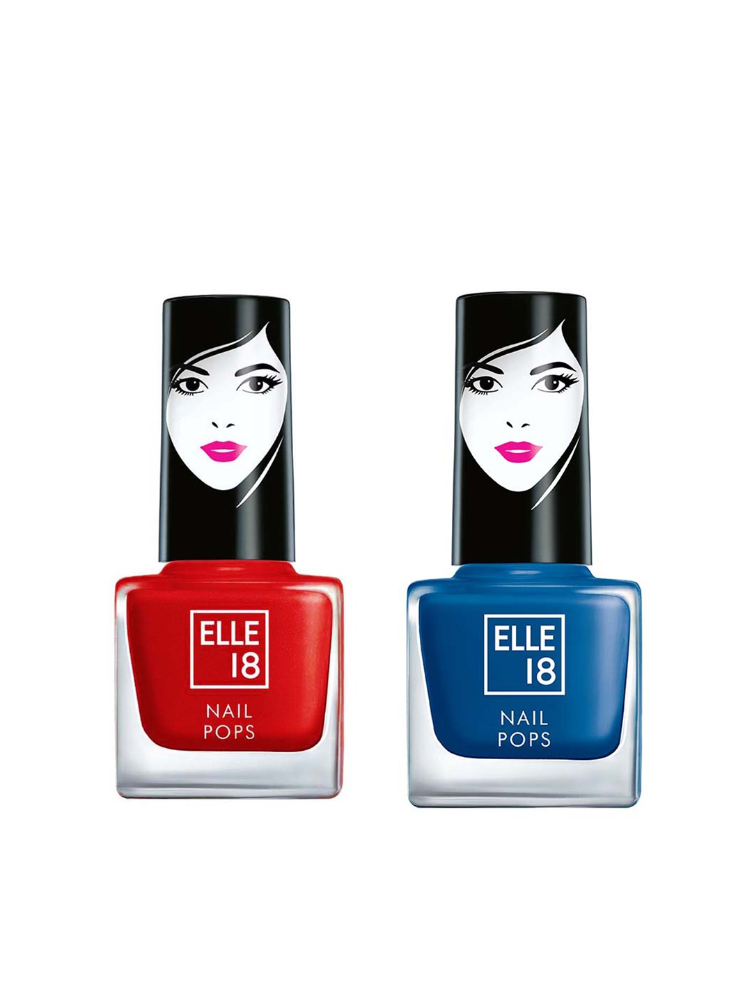 

ELLE 18 Nail Pops Nail Color Combo 129 - 136, Red