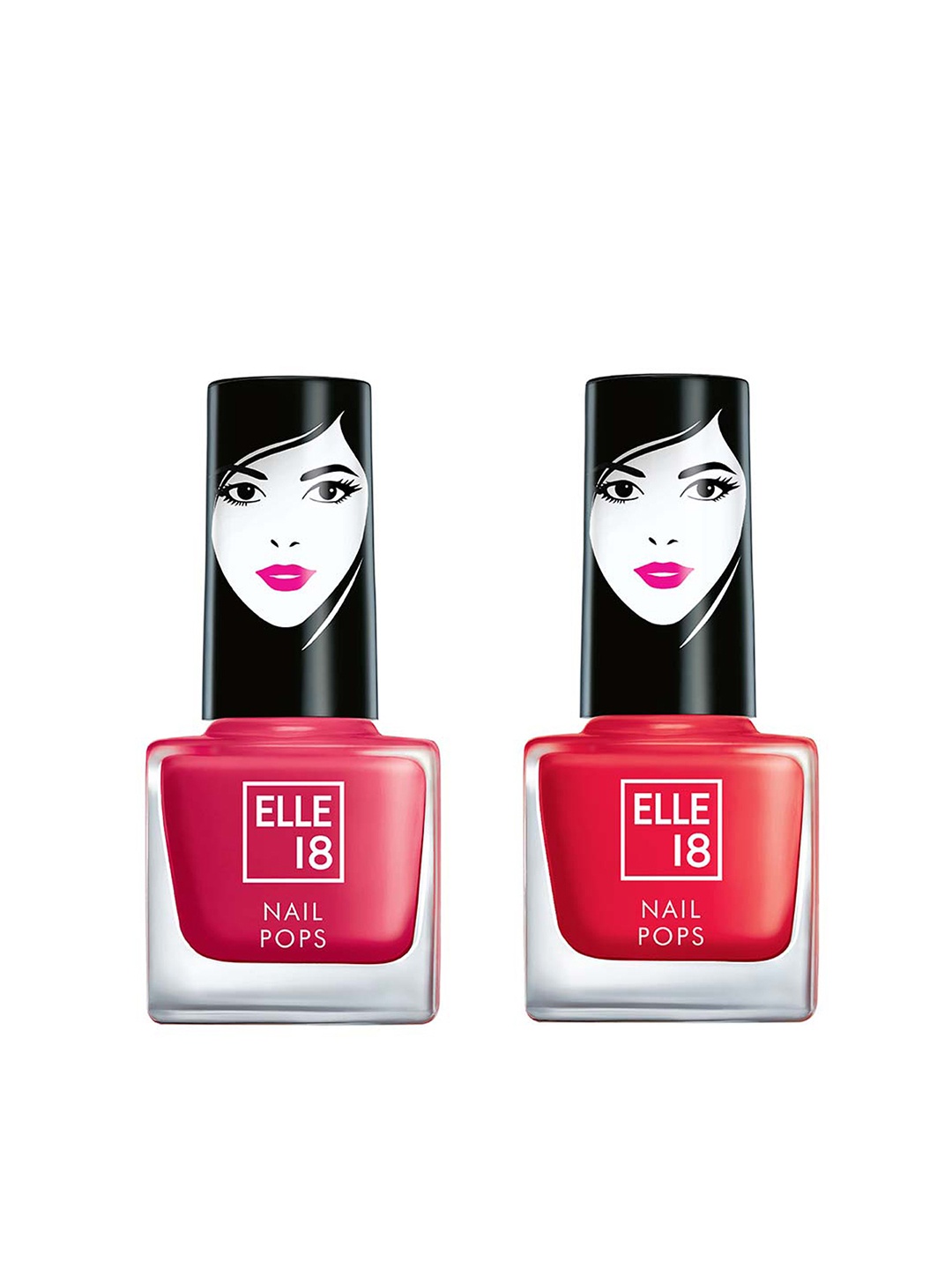 

ELLE 18 Nail Pops Nail Color Combo 56 - 24, Red