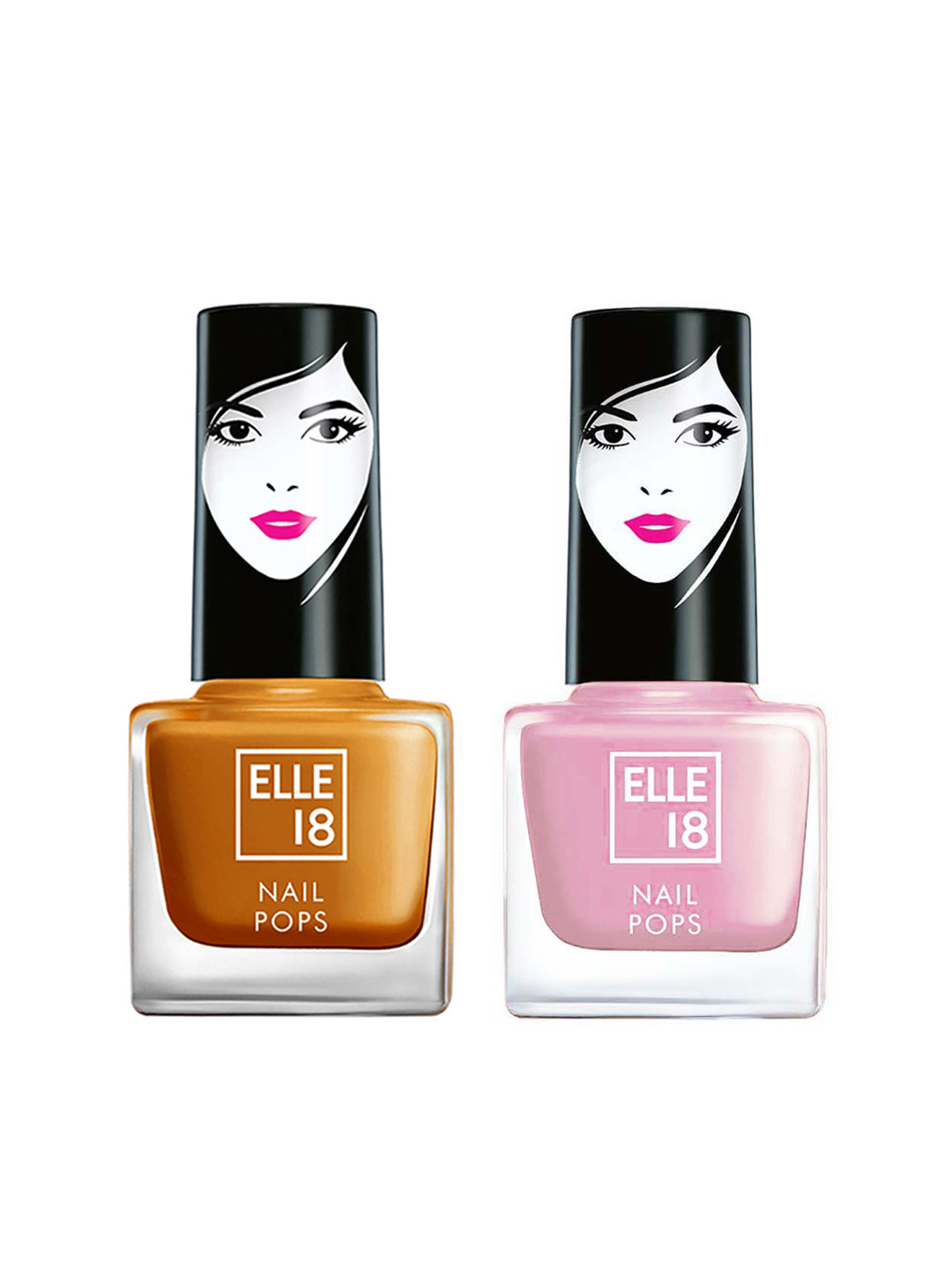 

ELLE 18 Nail Pops Nail Color Combo, Pink