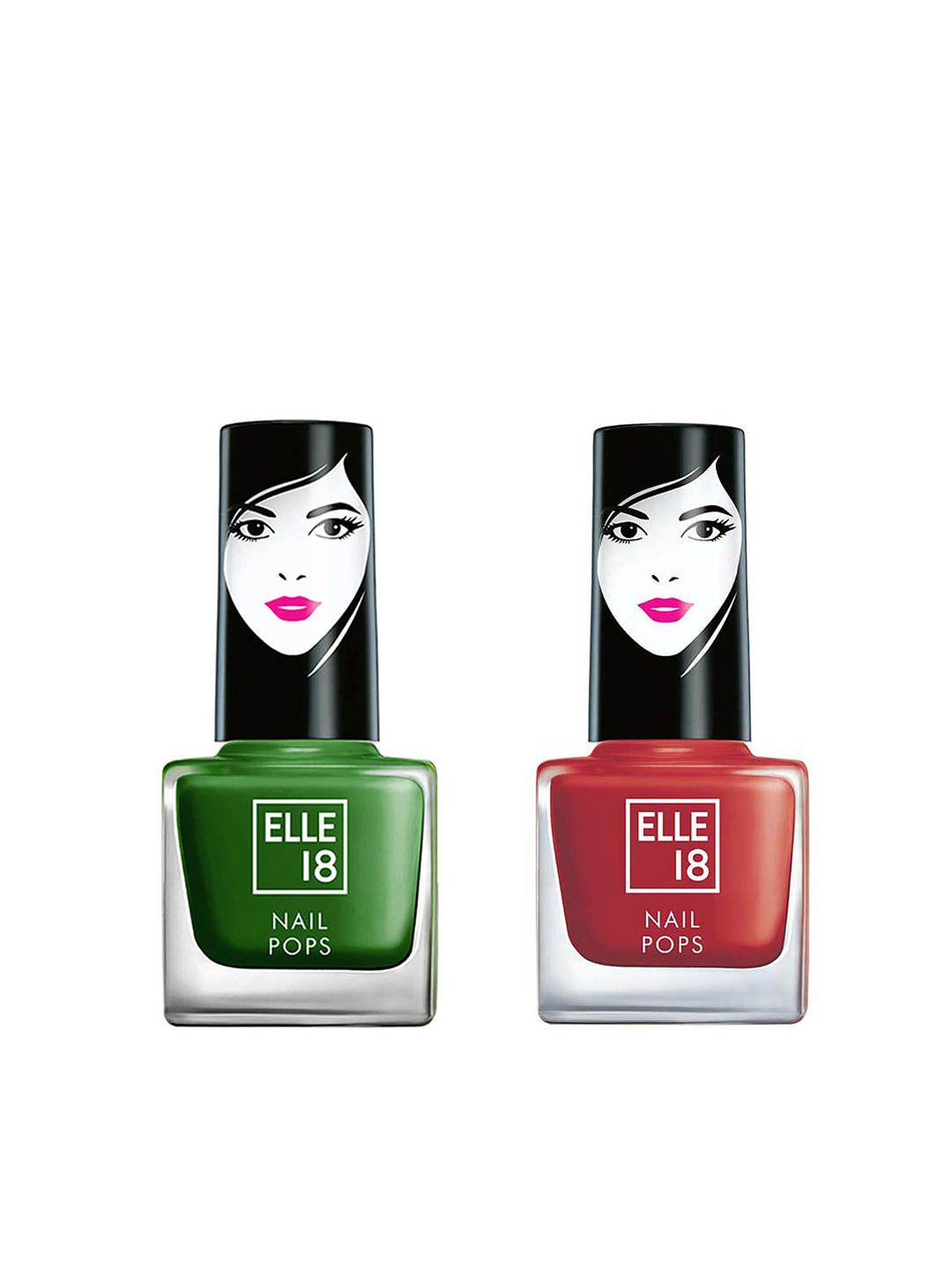 

ELLE 18 Green Set of 2 Nail Polish