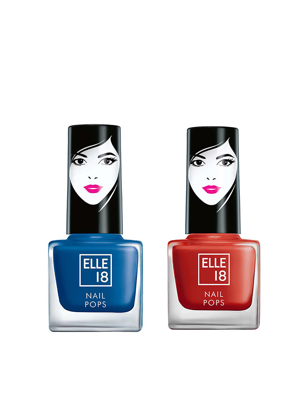 

ELLE 18 Nail Pops Nail Color Combo, Red