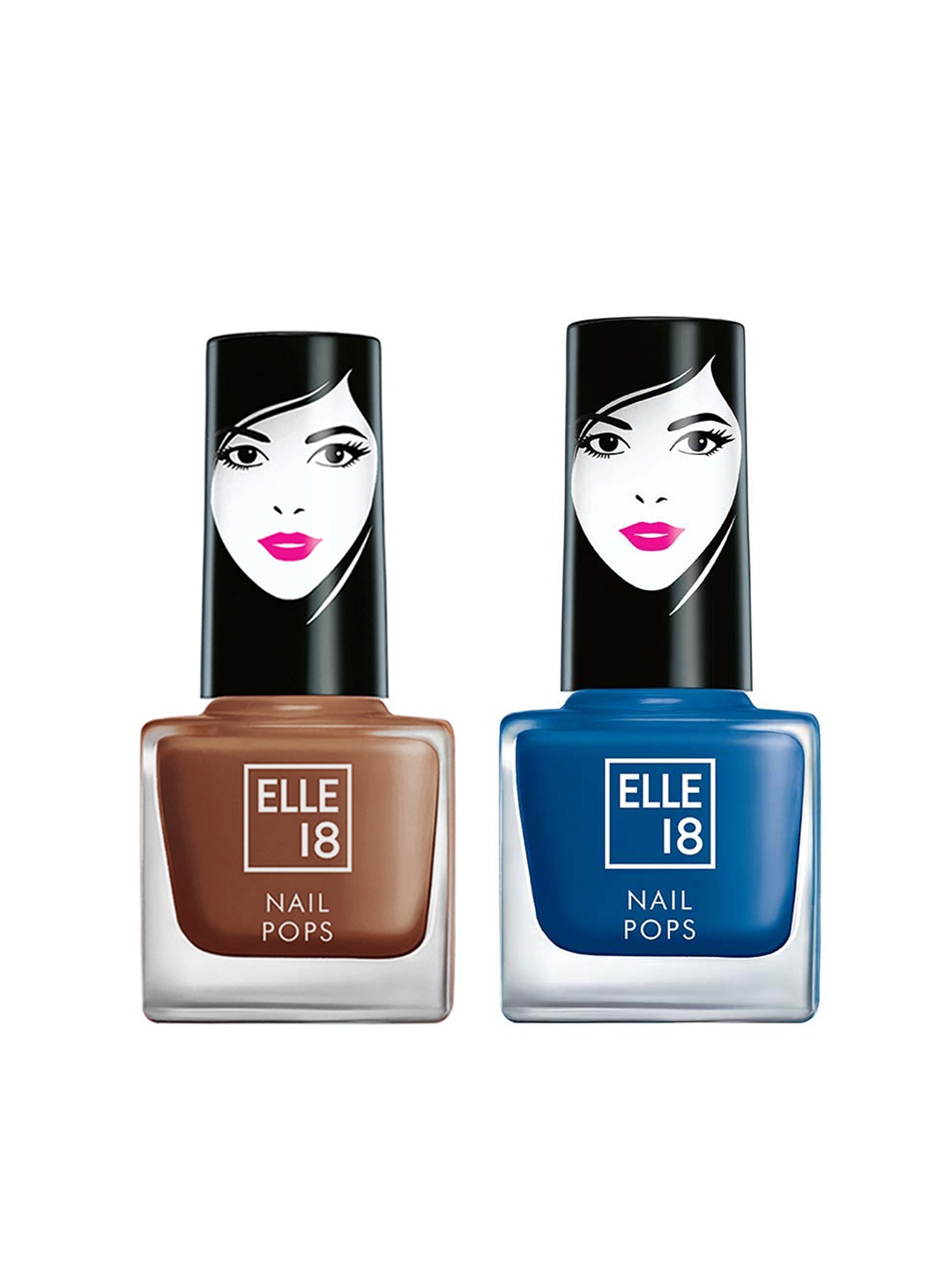 

ELLE 18 Nail Pops Nail Color Combo 151 - 136, Brown