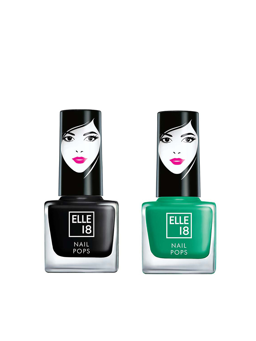 

ELLE 18 Nail Pops Nail Color Combo 35 - 61, Black