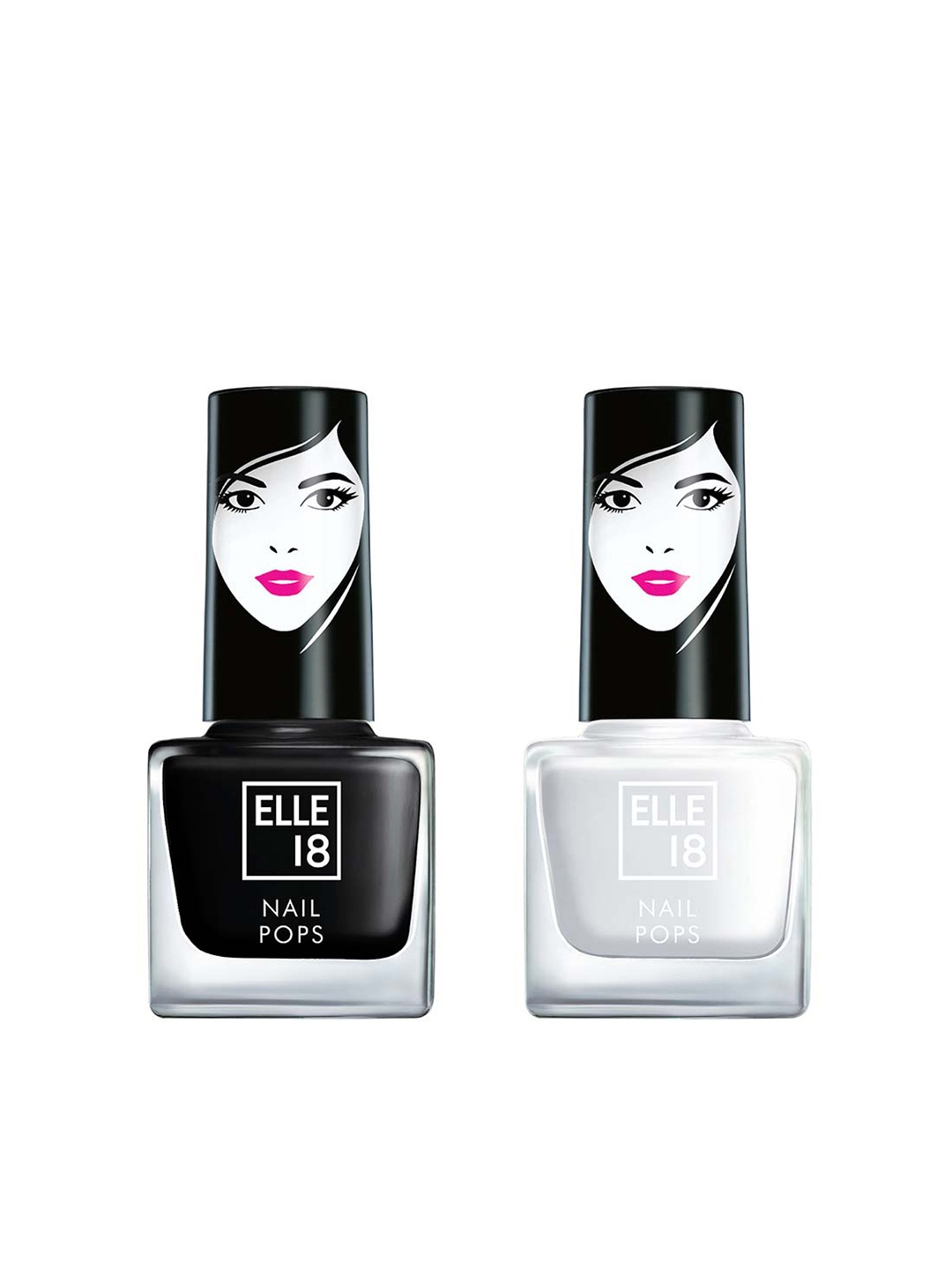 

ELLE 18 White Set of 2 Nail Polish