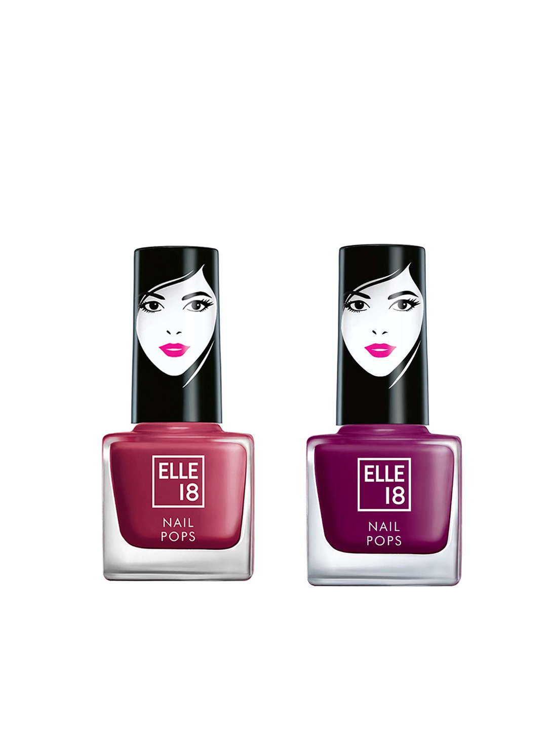 

ELLE 18 Purple Set of 2 Nail Polish