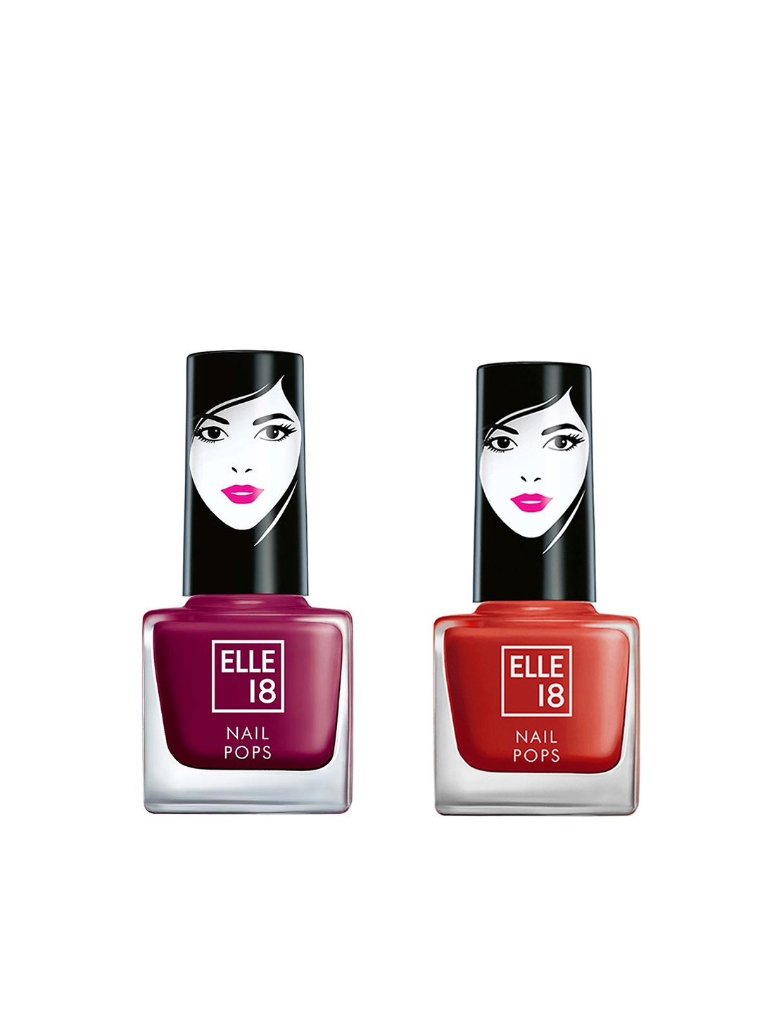 

ELLE 18 Burgundy Set of 2 Nail Polish