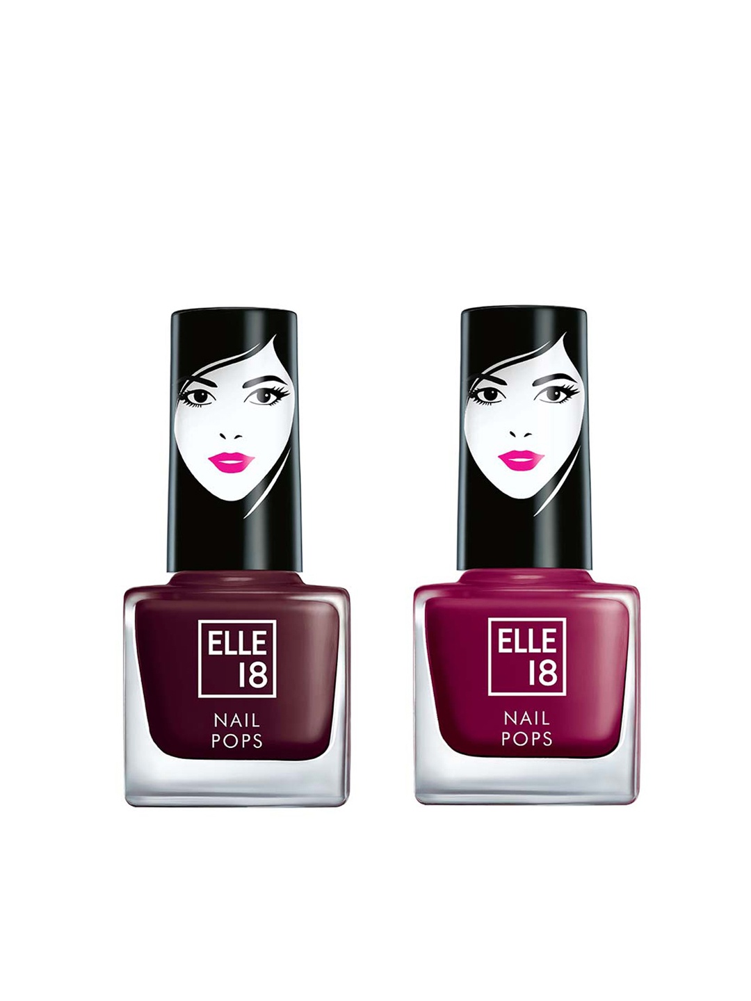 

ELLE 18 Nail Pops Nail Color Combo, Burgundy