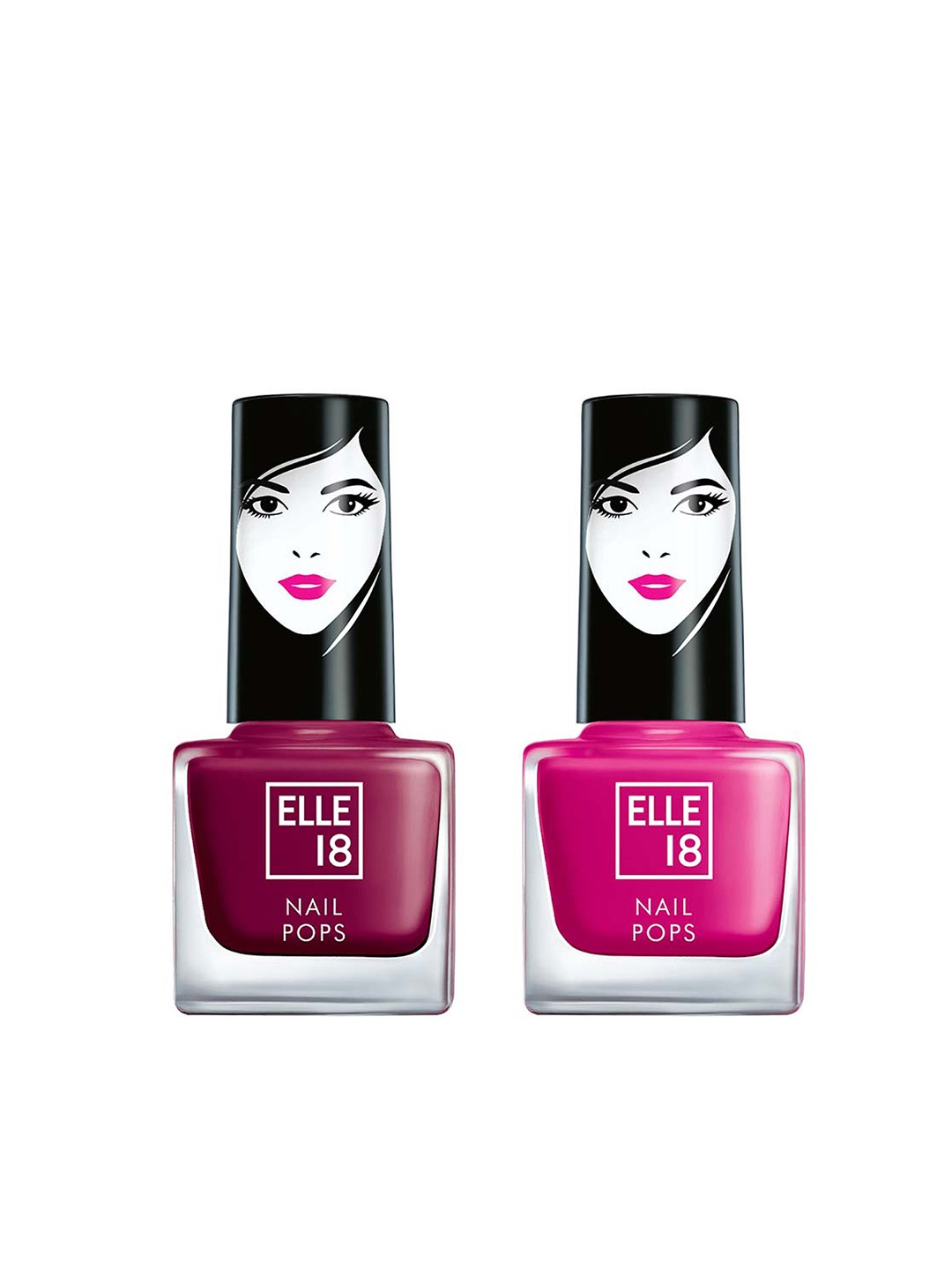 

ELLE 18 Burgundy Set of 2 Nail Polish