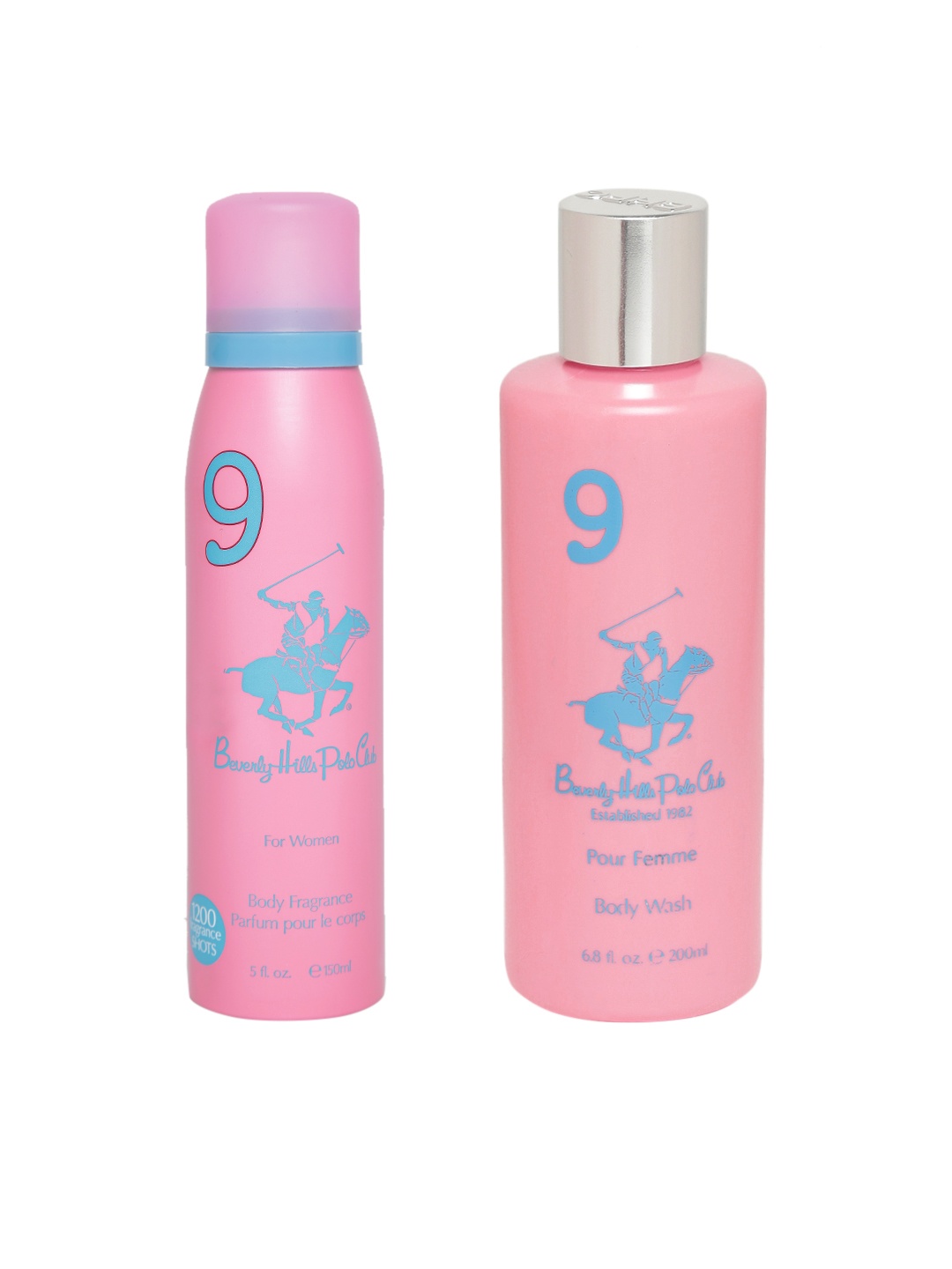 

Beverly Hills Polo Club Women Deodorant & Body Wash Combo, Pink