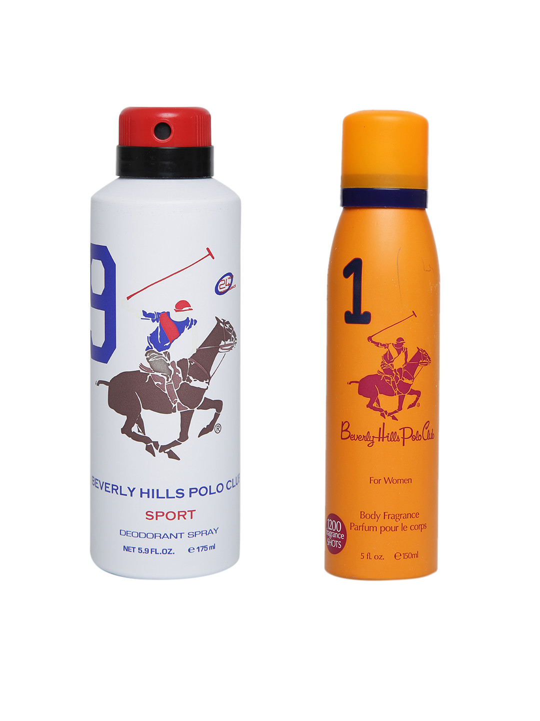 

Beverly Hills Polo Club Set of 2 Deodorant, Orange
