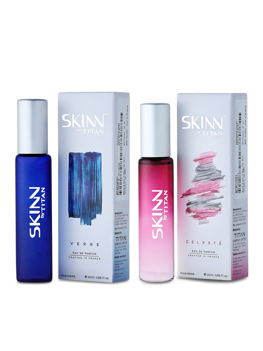 

SKINN Men Eau de Parfum Combo - 20 ml Each, Blue