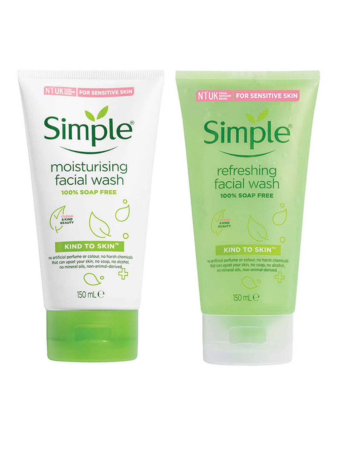 

Simple Set Of Kind To Skin Moisturising Facial Wash & Refreshing Facial Wash, White