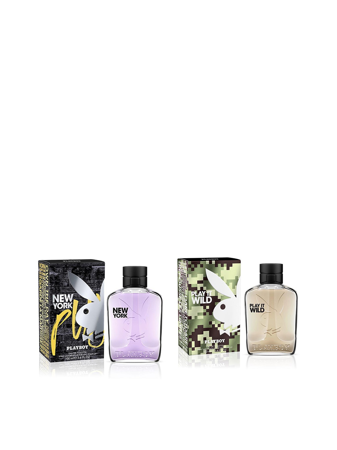 

Playboy Men Set of 2 Eau De Toilettes- New York & Play it Wild, Lavender