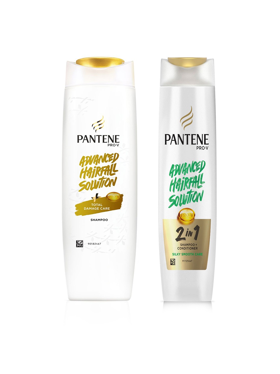 

Pantene Set of Advanced Total Damage Care Shampoo & 2 in 1 Shampoo+ Conditioner, White