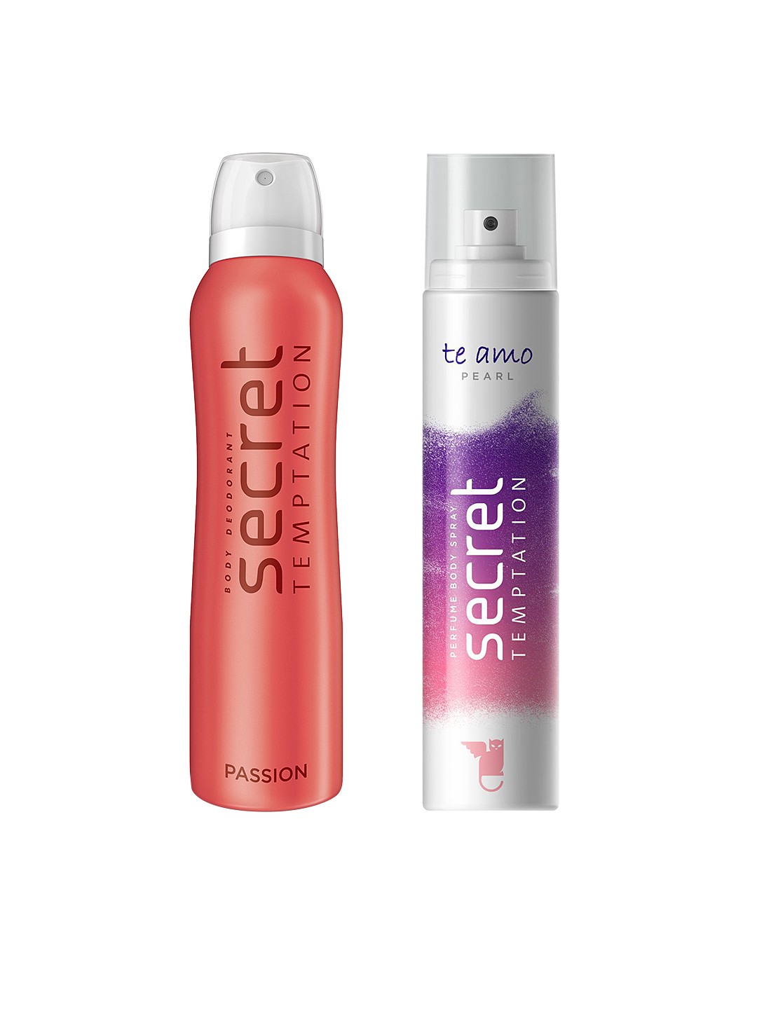 

Secret Temptation Set of 2 Deodorant Perfume Body Sprays, White