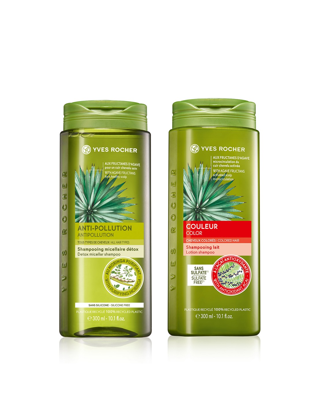 

YVES ROCHER Set of Sustainable Shampoo & Conditioner, Green