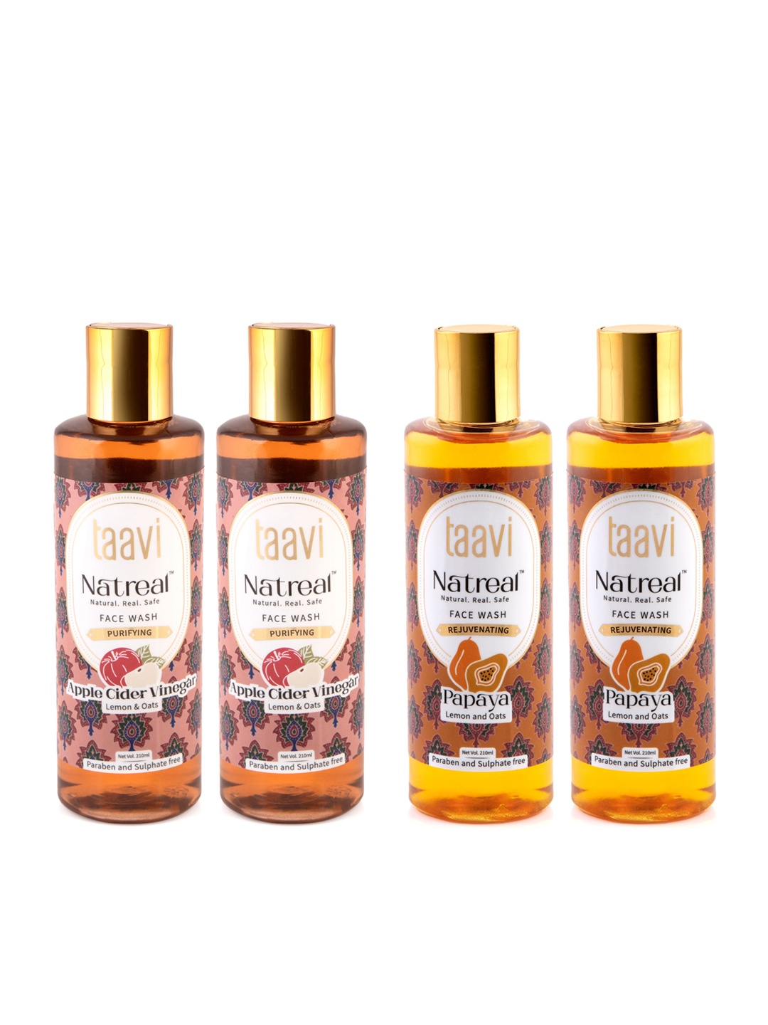 

Taavi Set of 4 Unisex Face Wash, Transparent
