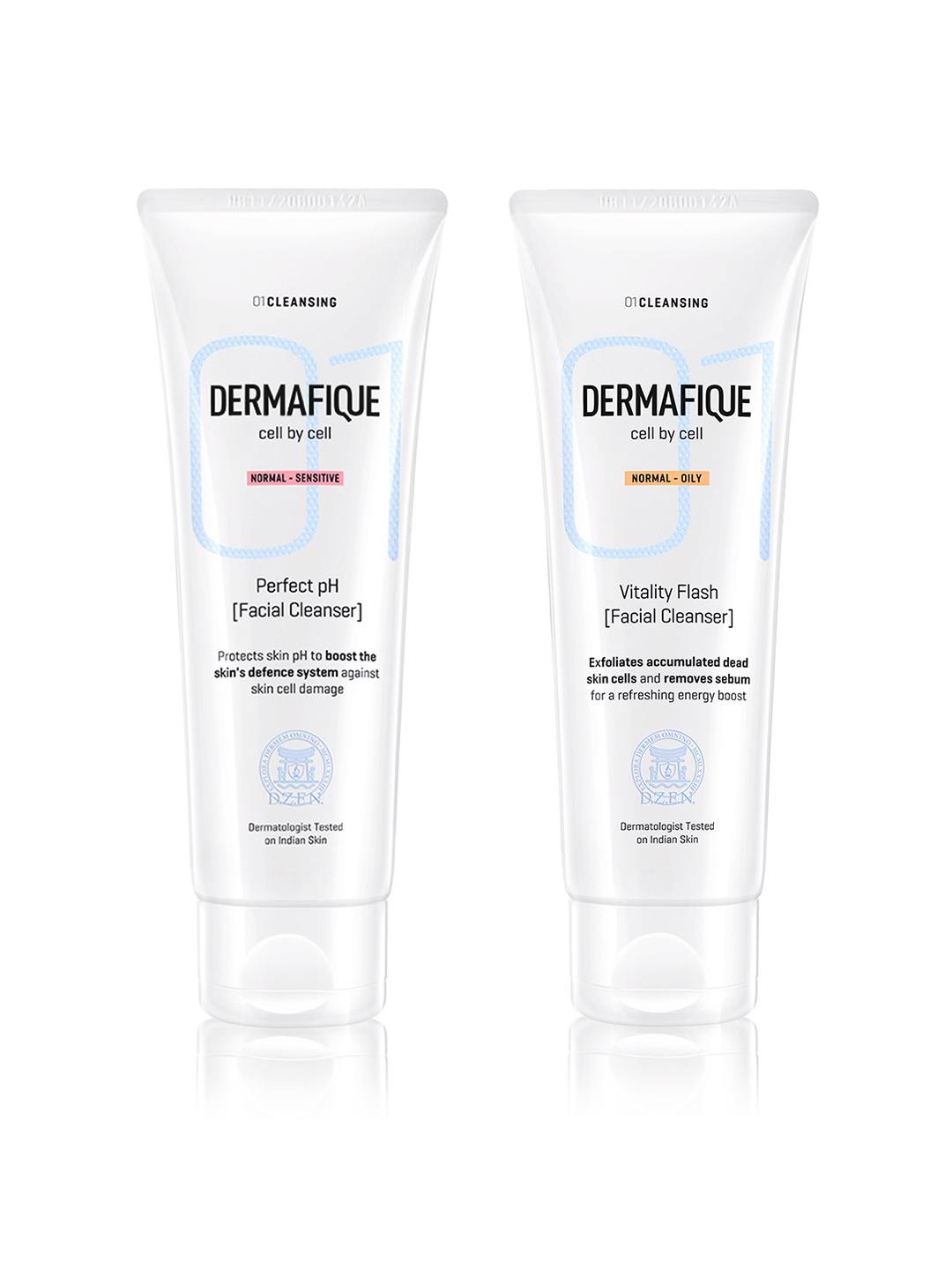 

Dermafique Set of 2 Facial Cleanser- Perfect pH & Vitality Flash, White