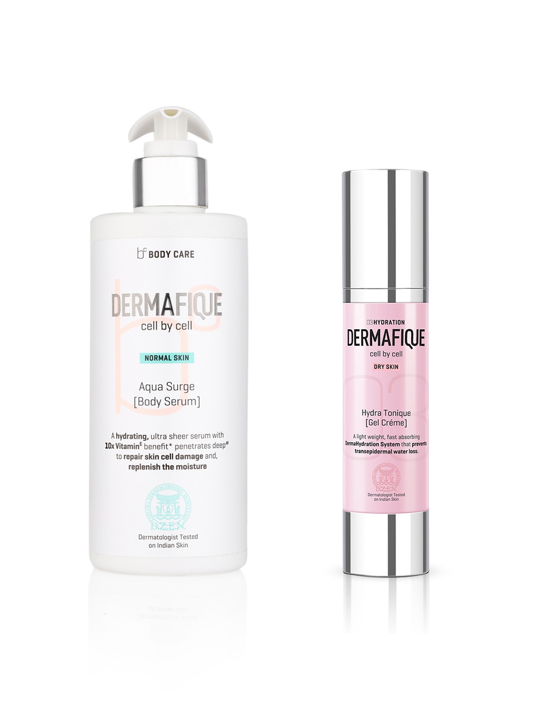 

Dermafique Set of Aqua Surge Body Serum & Hydra Tonique Gel Cream, Pink