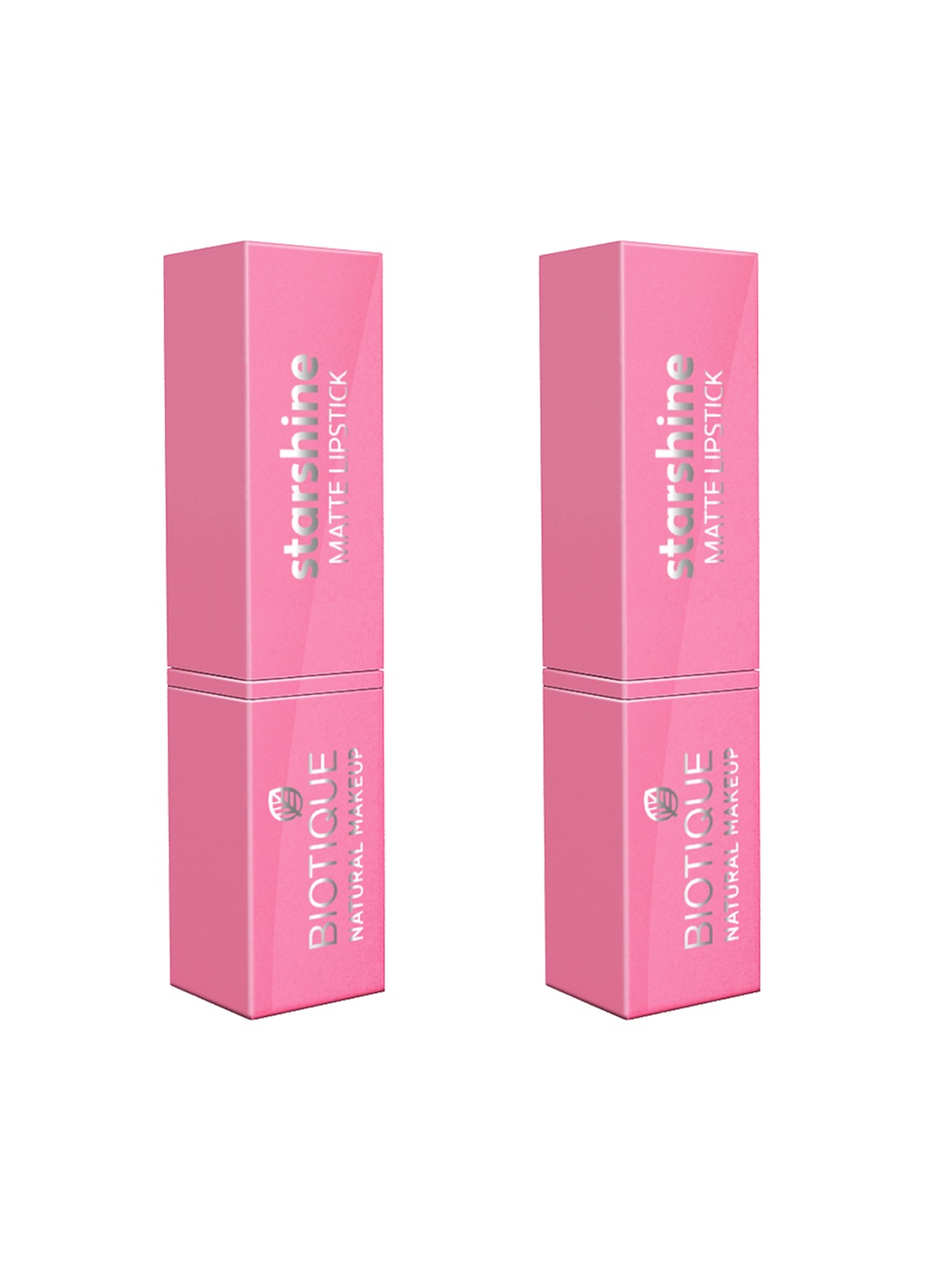 

BIOTIQUE NATURAL MAKEUP Set of 2 Starshine Matte Lipsticks-Stupid Cupid & Miami Kiss, Rust