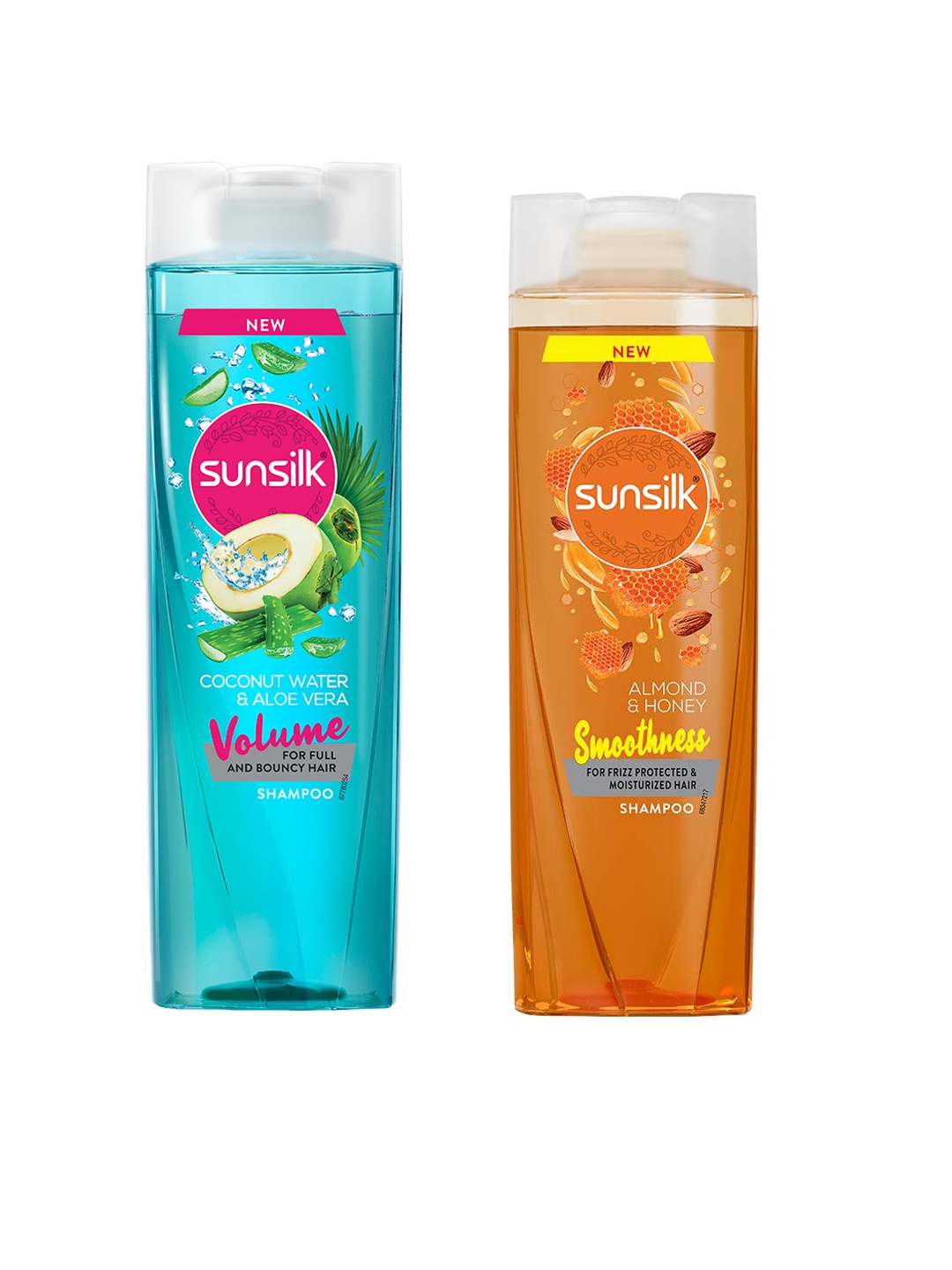 

Sunsilk Almond & Honey & Coconut Water and Aloe Vera Shampoo, Blue