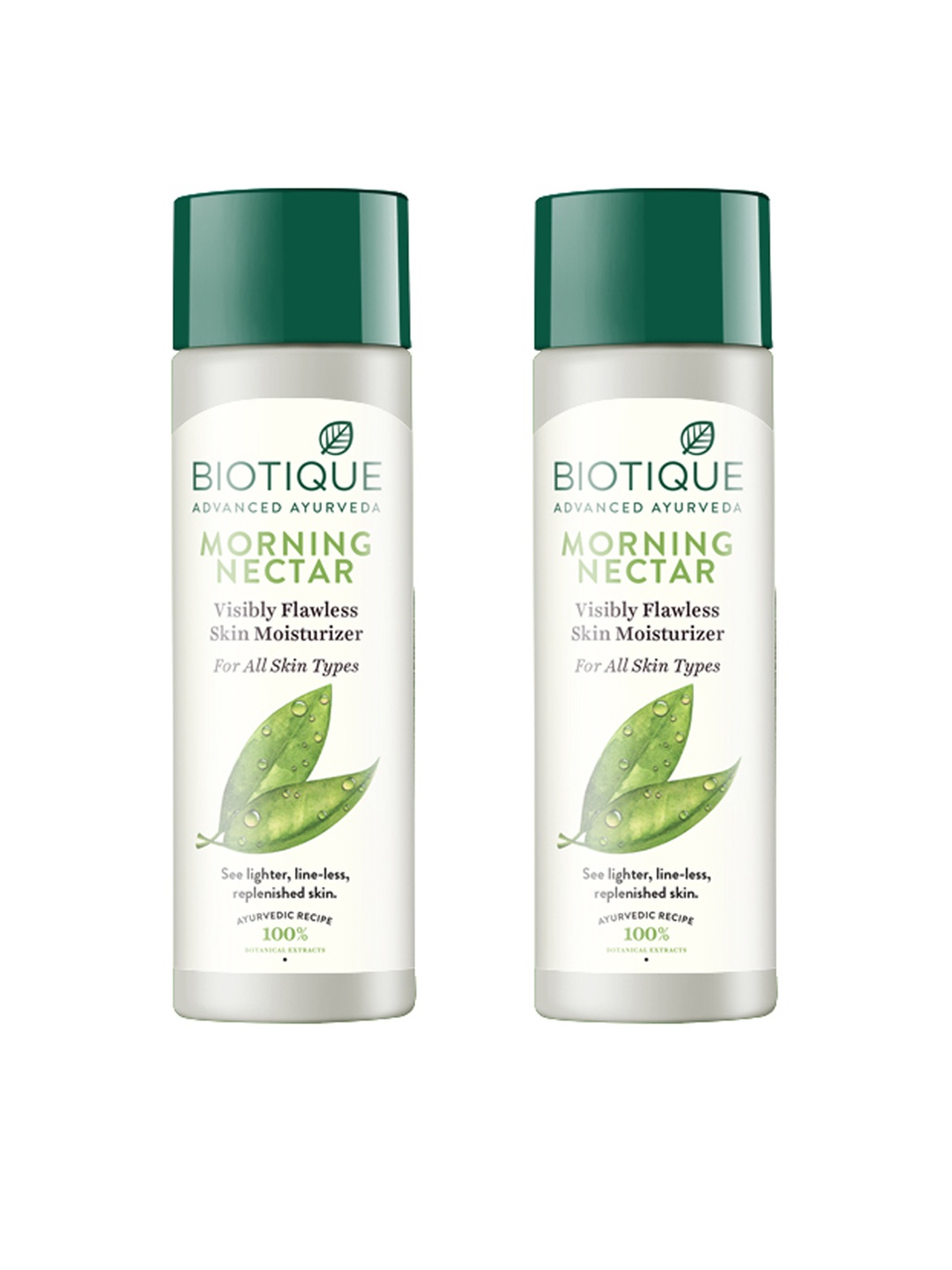 

Biotique Set of 2 Morning Nectar Visibly Flawless Skin Moisturizer - 190 ml each, White