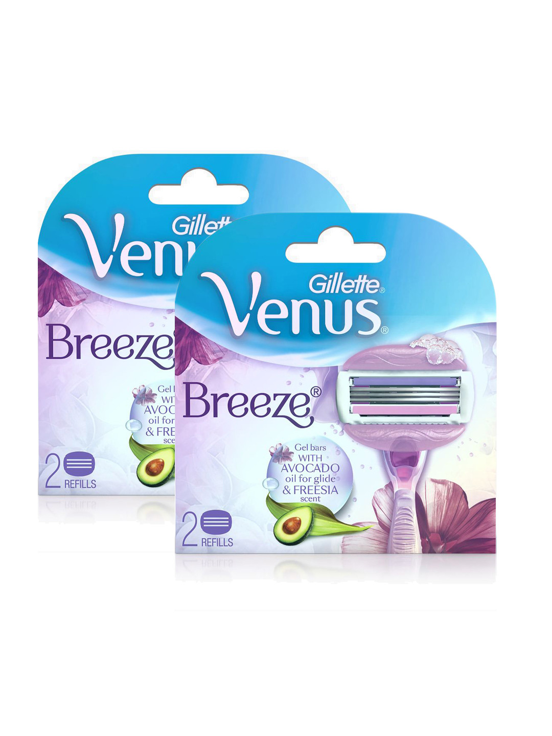 

Gillette Women Venus Breeze Razor Blades Set - 4 Refills, Purple