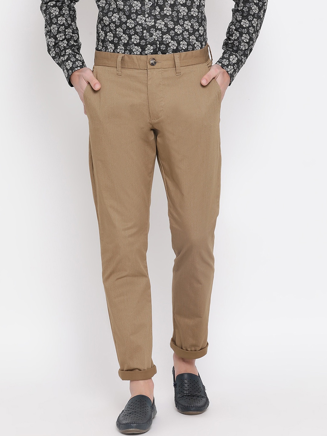 

Matinique Men Khaki Slim Fit Trousers