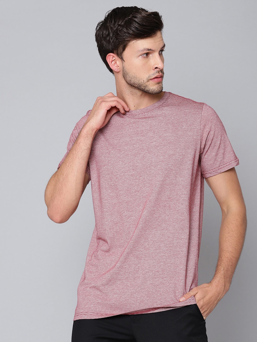 

Matinique Men Maroon Slim Fit T-shirt