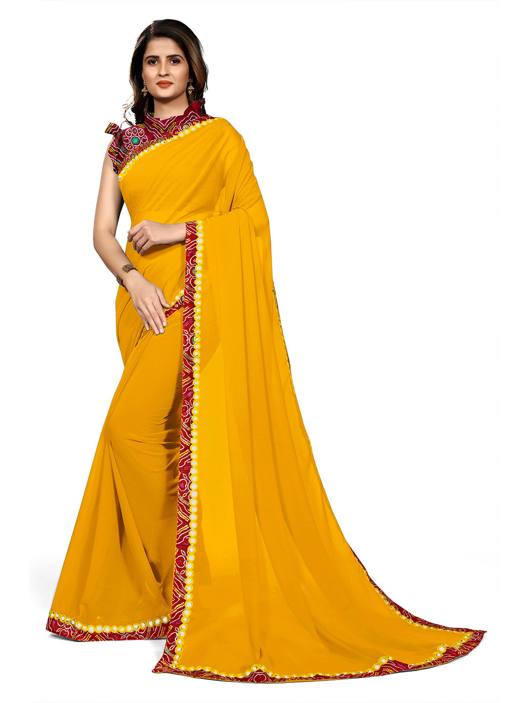 

KALINI Women Mustard Solid