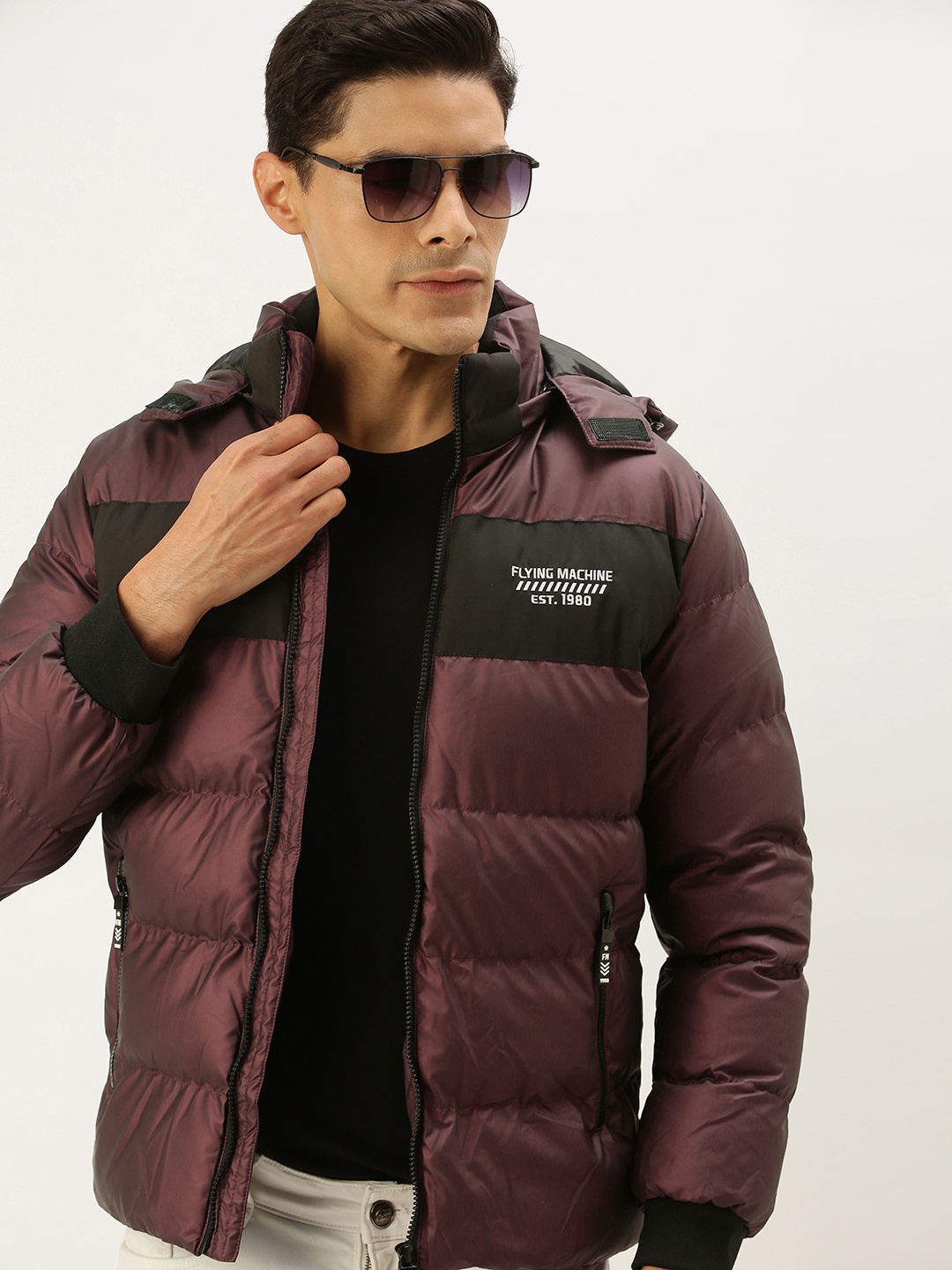 

Flying Machine Men Maroon Puffer Jacket