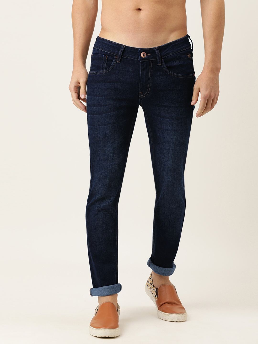 

Flying Machine Men Blue Jackson Skinny Fit Low-Rise Stretchable Jeans