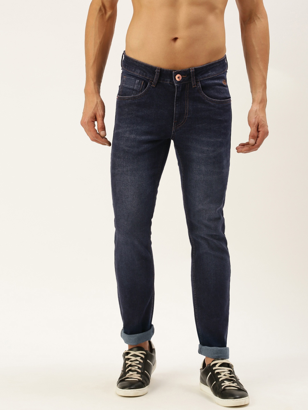 

Flying Machine Men Blue Jackson Skinny Fit Low-Rise Light Fade Stretchable Jeans