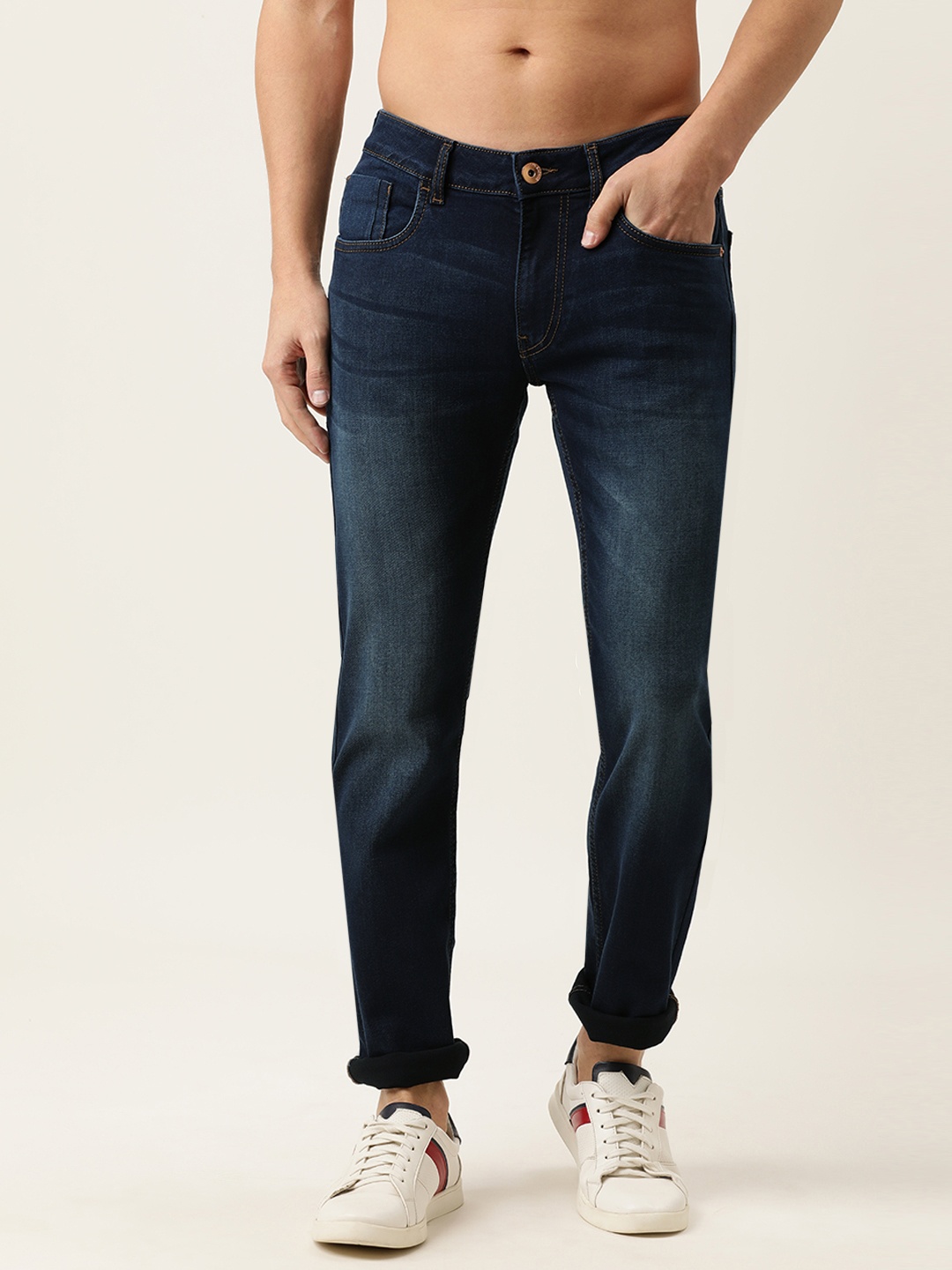 

Flying Machine Men Blue Michael Slim Tapered Fit Stretchable Jeans