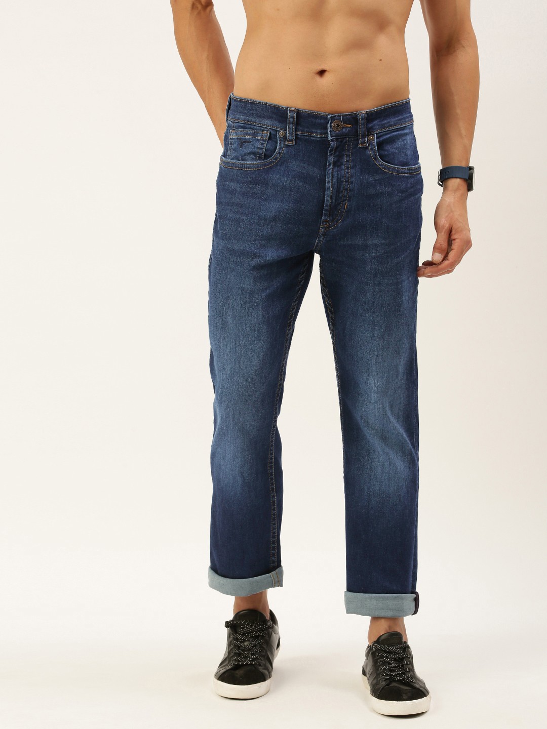 

Flying Machine Men Blue Bruce Flared Light Fade Stretchable Jeans