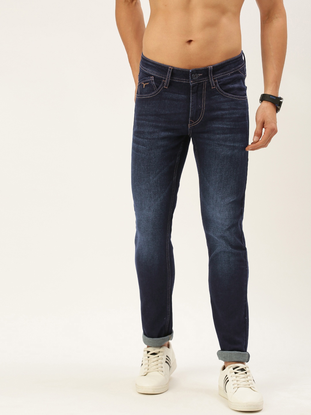 

Flying Machine Men Blue Jackson Skinny Fit Low-Rise Light Fade Stretchable Jeans