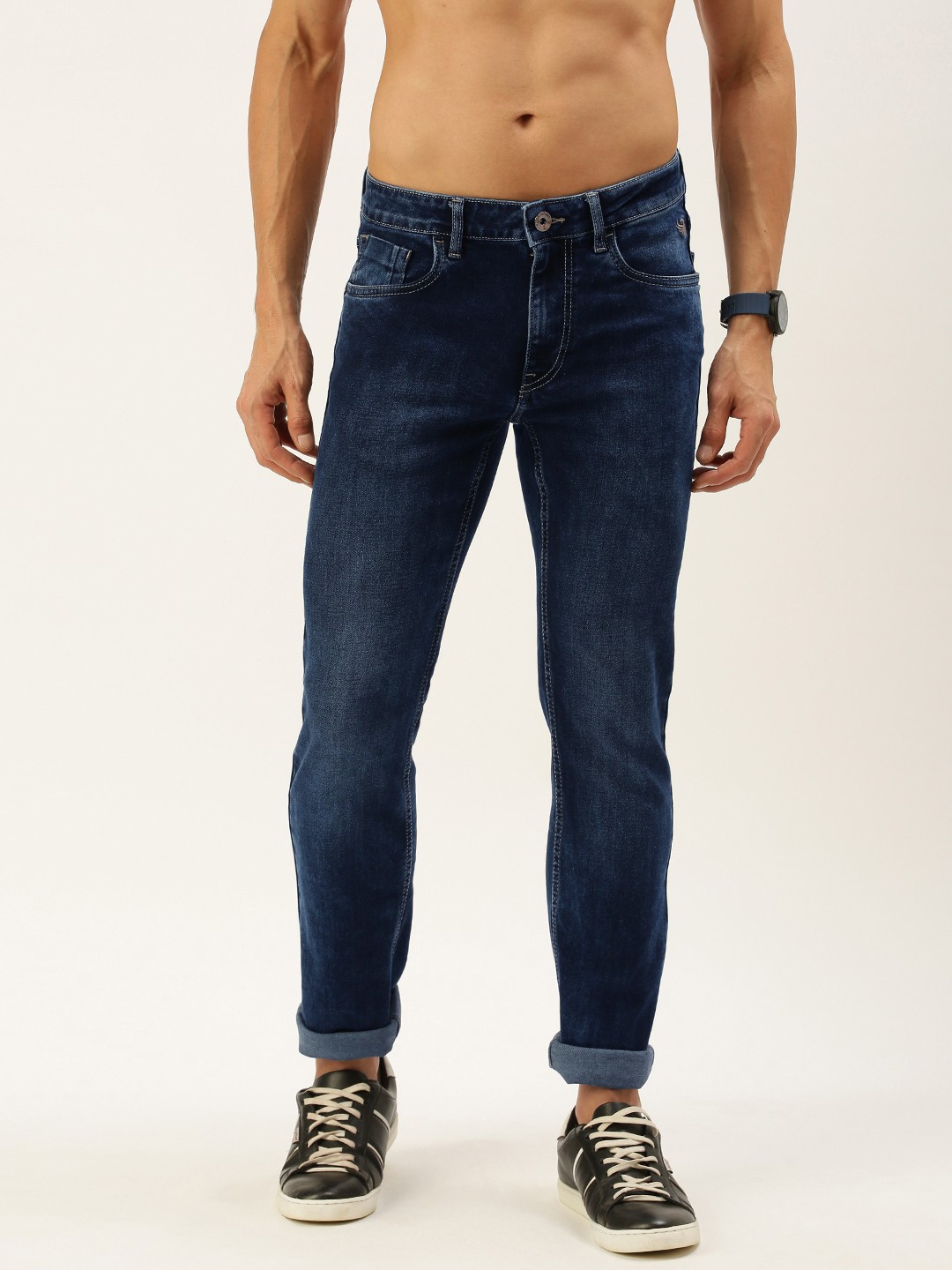 

Flying Machine Men Blue Slim Tapered Michael Fit Light Fade Stretchable Jeans