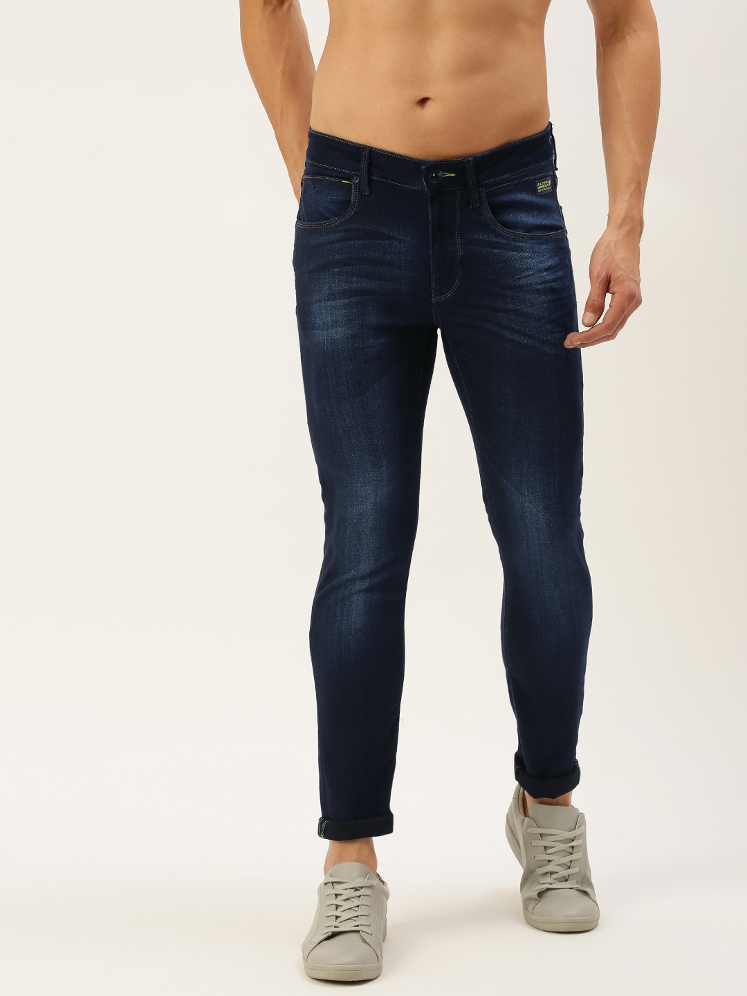

Flying Machine Men Blue Jackson Skinny Fit Low-Rise Light Fade Stretchable Jeans