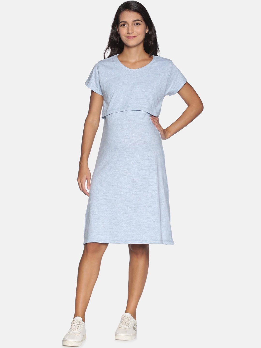 

The Mom Store Maternity Blue A-Line Dress