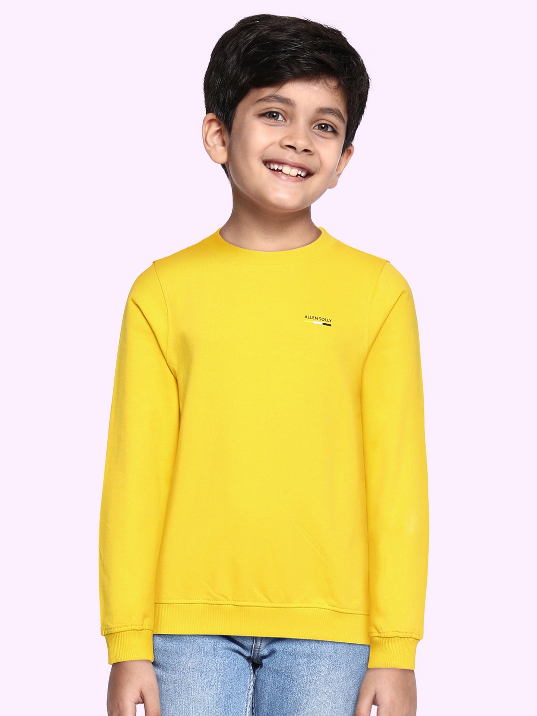 

Allen Solly Junior Boys Yellow Sweatshirt