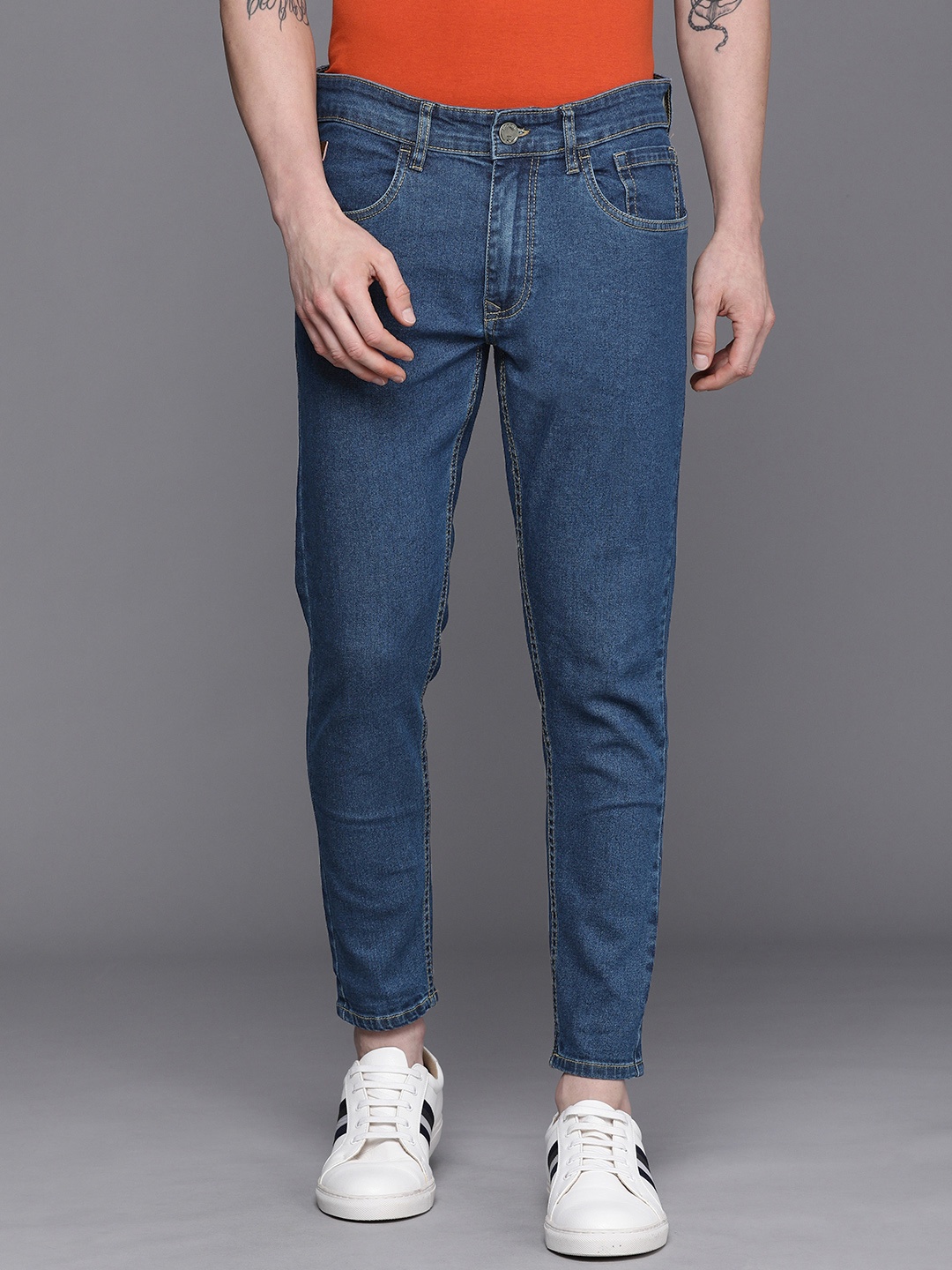 

WROGN Men Blue Skinny Fit Stretchable Jeans