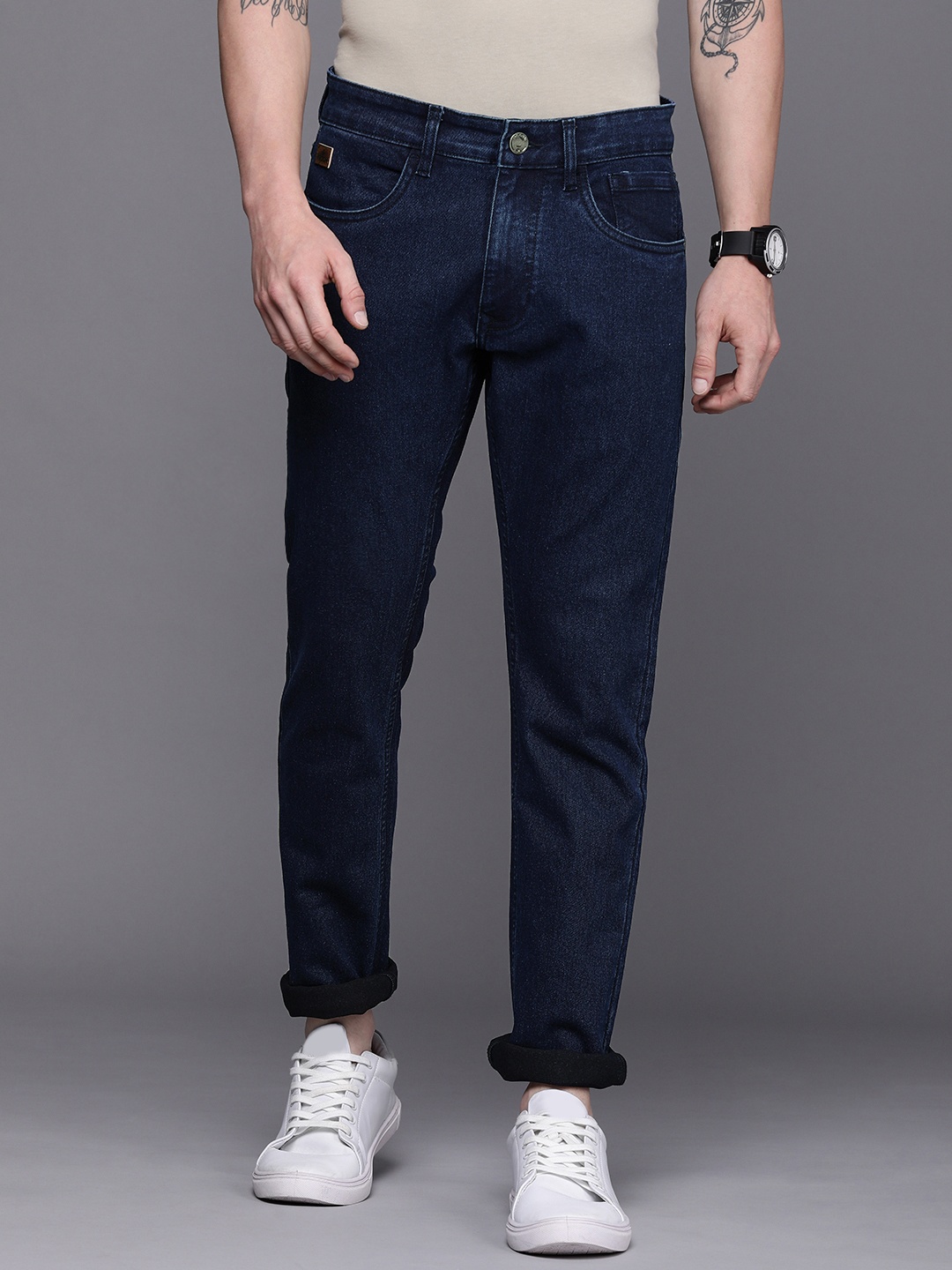 

WROGN Men Blue Slim Fit Stretchable Jeans