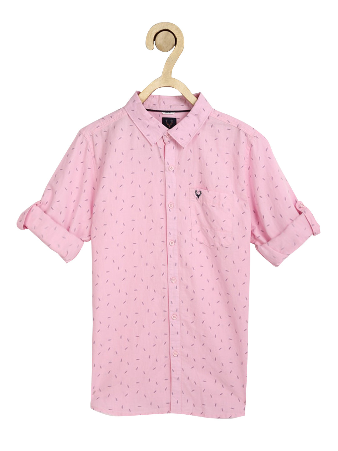 

Allen Solly Junior Boys Pink Slim Fit Opaque Printed Casual Shirt