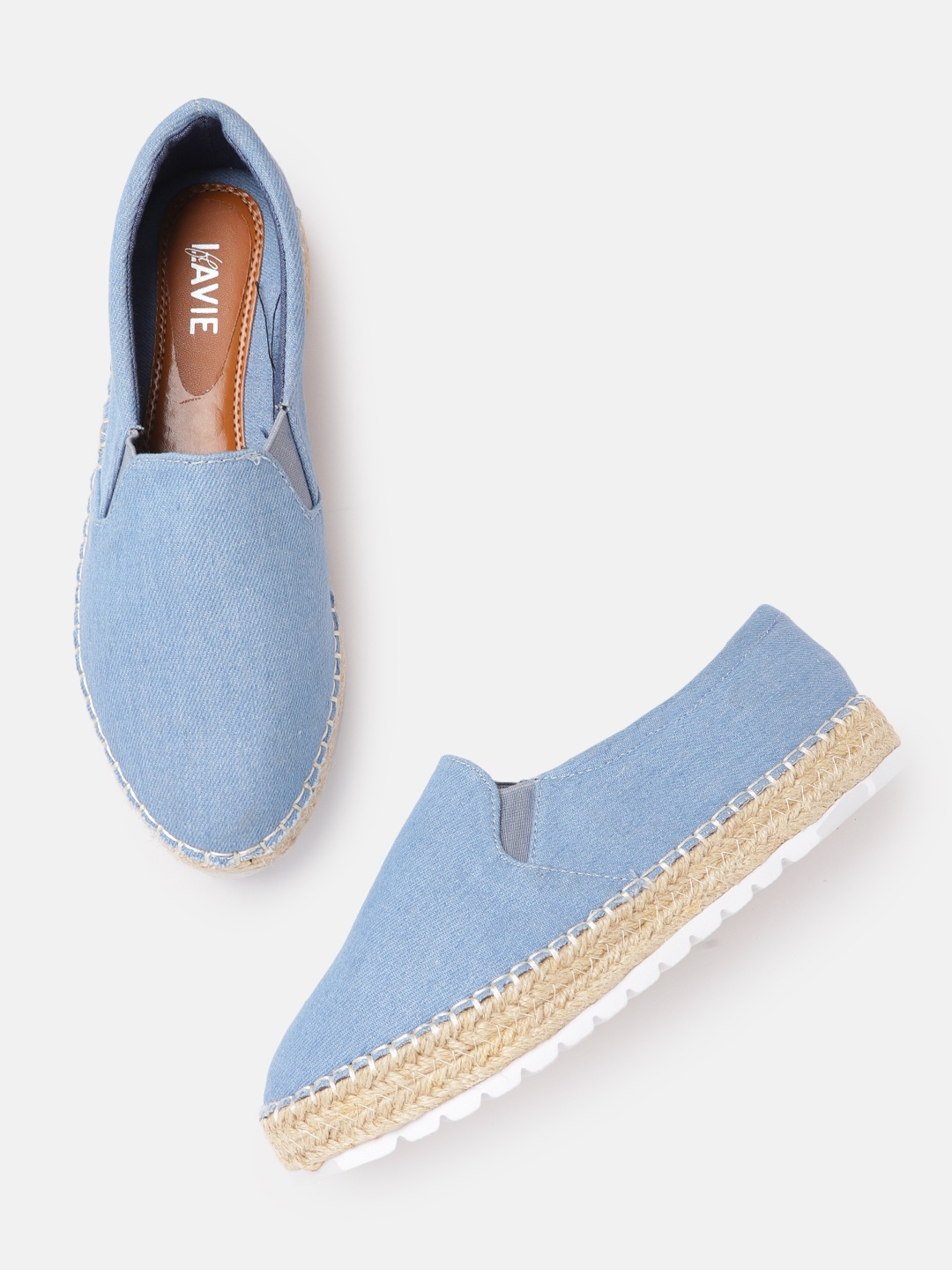 

Lavie Women Blue Solid Denim Espadrilles