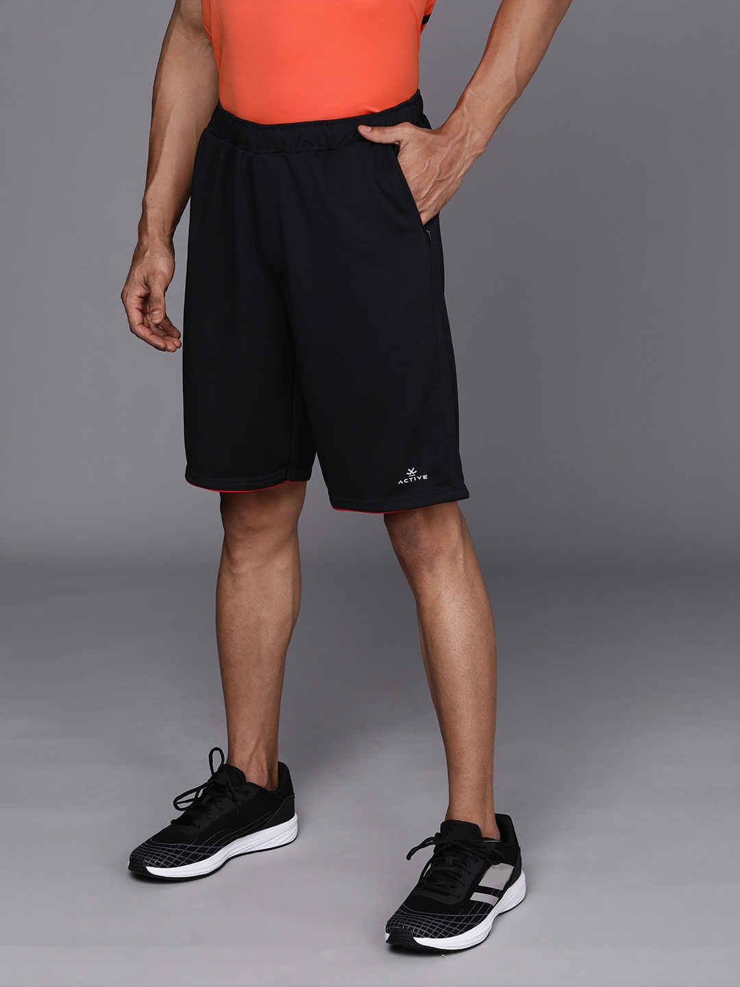 

WROGN ACTIVE Men Black Training Sports Shorts