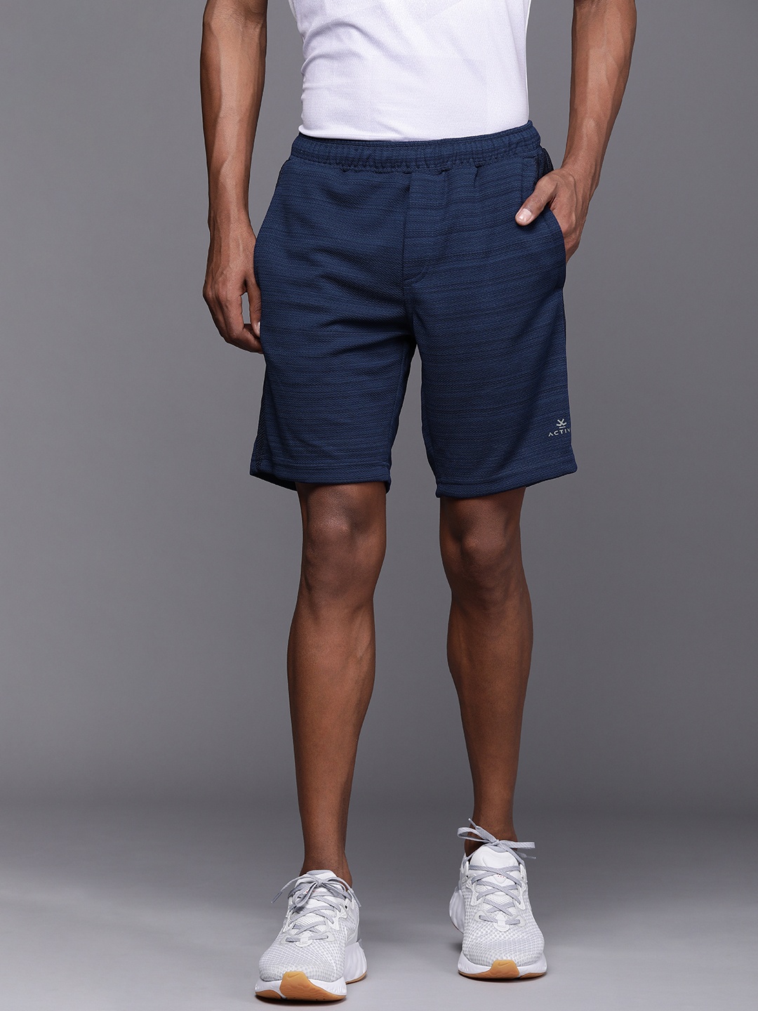 

WROGN ACTIVE Men Navy Blue Regular Shorts
